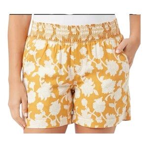 Briggs Linen Blend Pull On Short‎ Golden Yellow